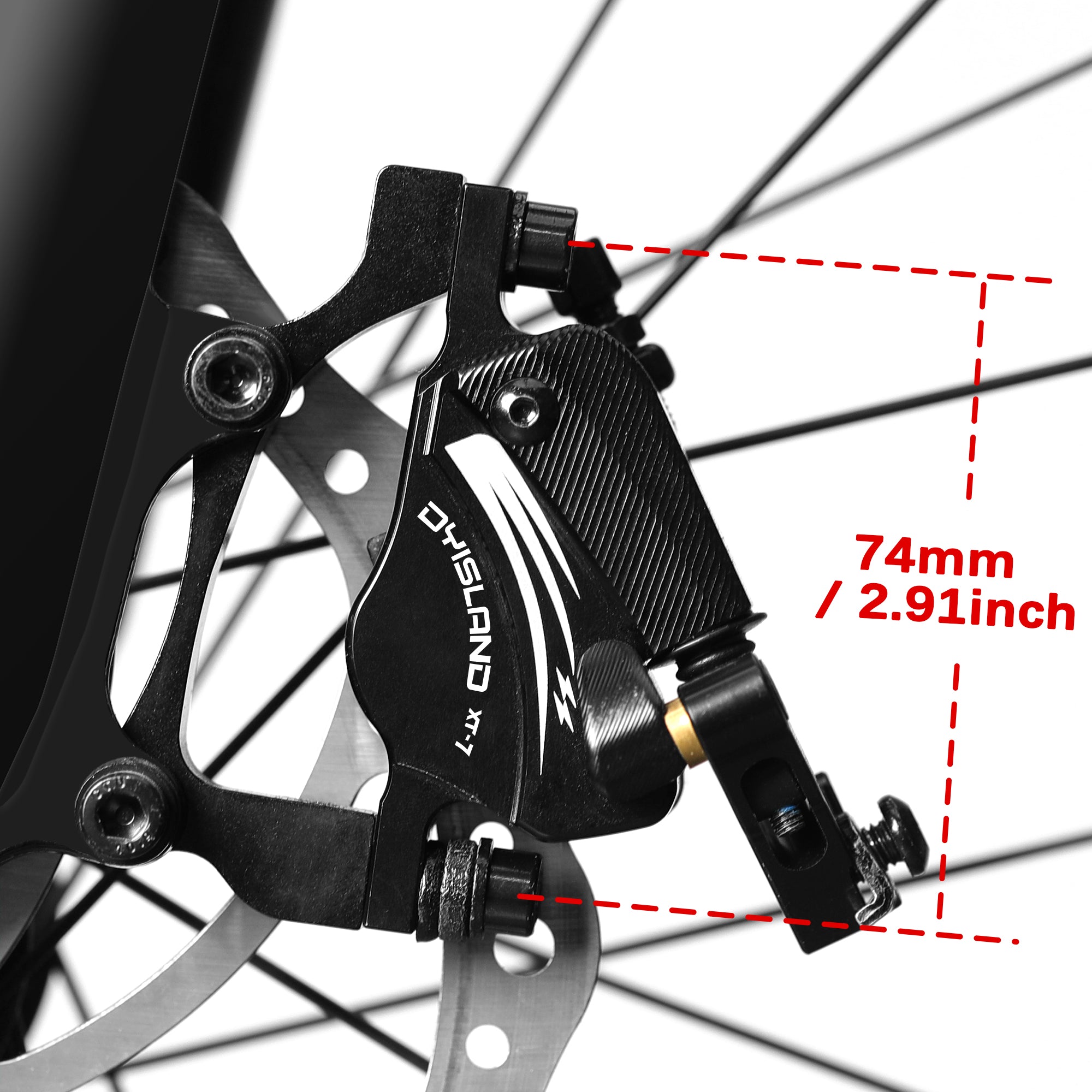 DYISLAND XT-7 Hydraulic Disc Brakes Calipers,Line Pulling/Cable
