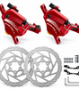 DYISLAND XT-7 Cable-Actuated Hydraulic Disc Brake Caliper Set with 160mm Rotors for MTB/Mountain Bike/E-Bike.