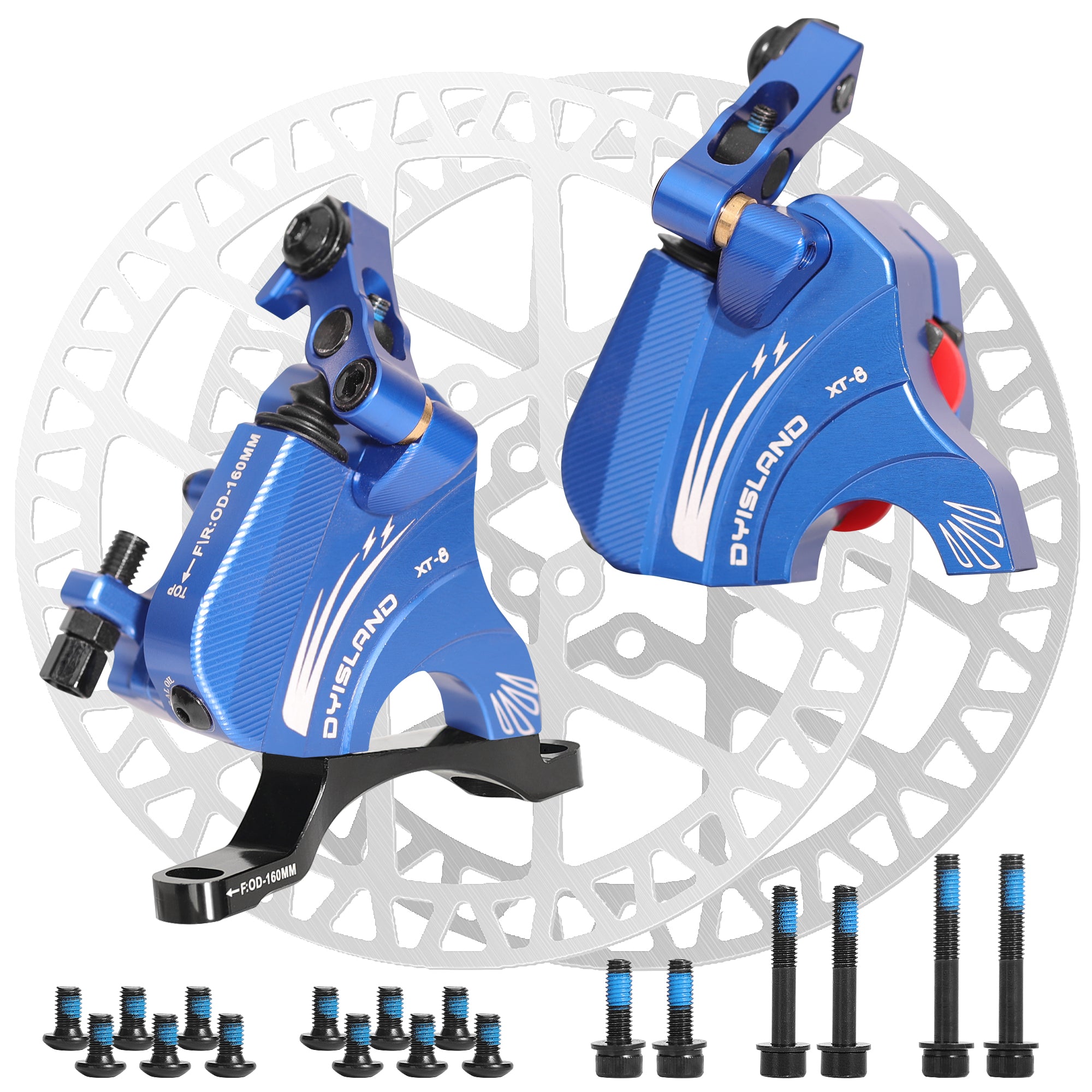 DYISLAND XT-8 Seilzugbetätigtes Hydraulisches Scheibenbremsen-Kit für Rennräder 