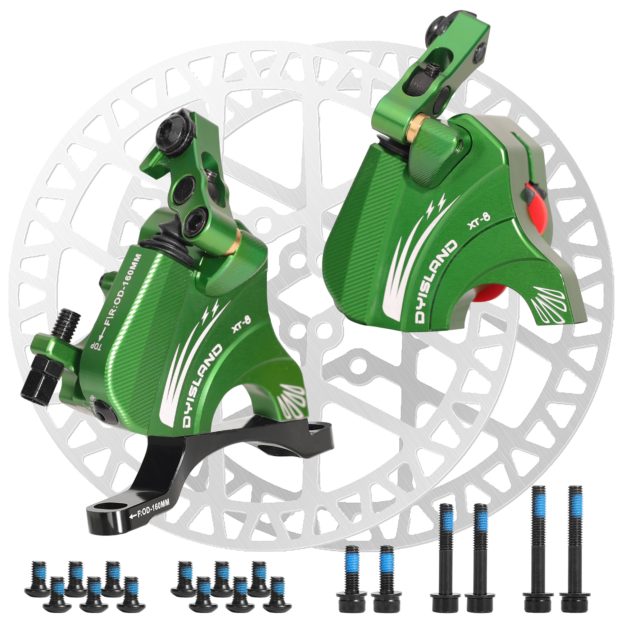 DYISLAND XT-8 Cable Actuated Road Bicycle Hydraulic Disc Brakes
