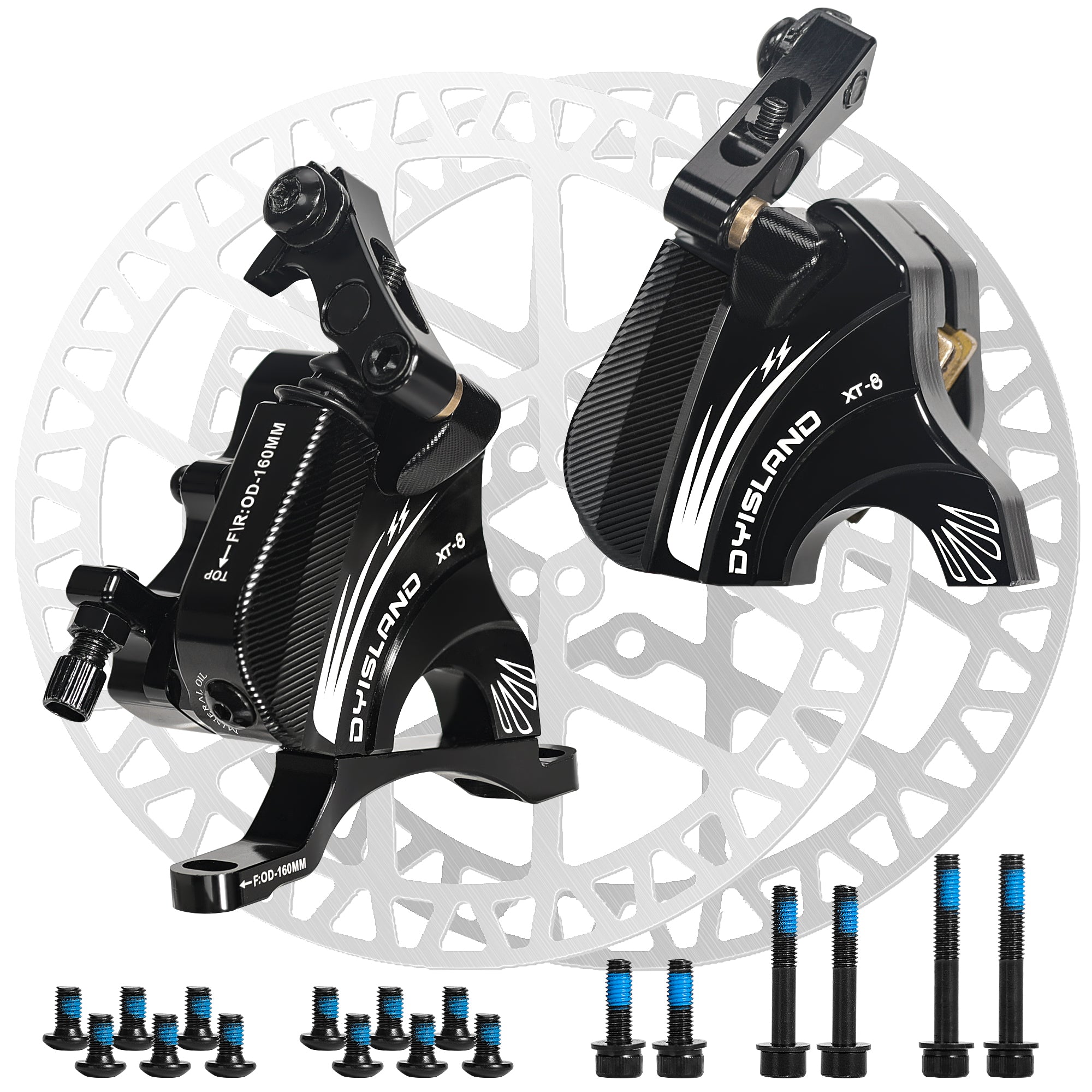 DYISLAND XT-8 Seilzugbetätigtes Hydraulisches Scheibenbremsen-Kit für Rennräder 