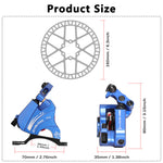 DYISLAND XT-8 Seilzugbetätigtes Hydraulisches Scheibenbremsen-Kit für Rennräder 