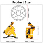 DYISLAND XT-8 Seilzugbetätigtes Hydraulisches Scheibenbremsen-Kit für Rennräder 