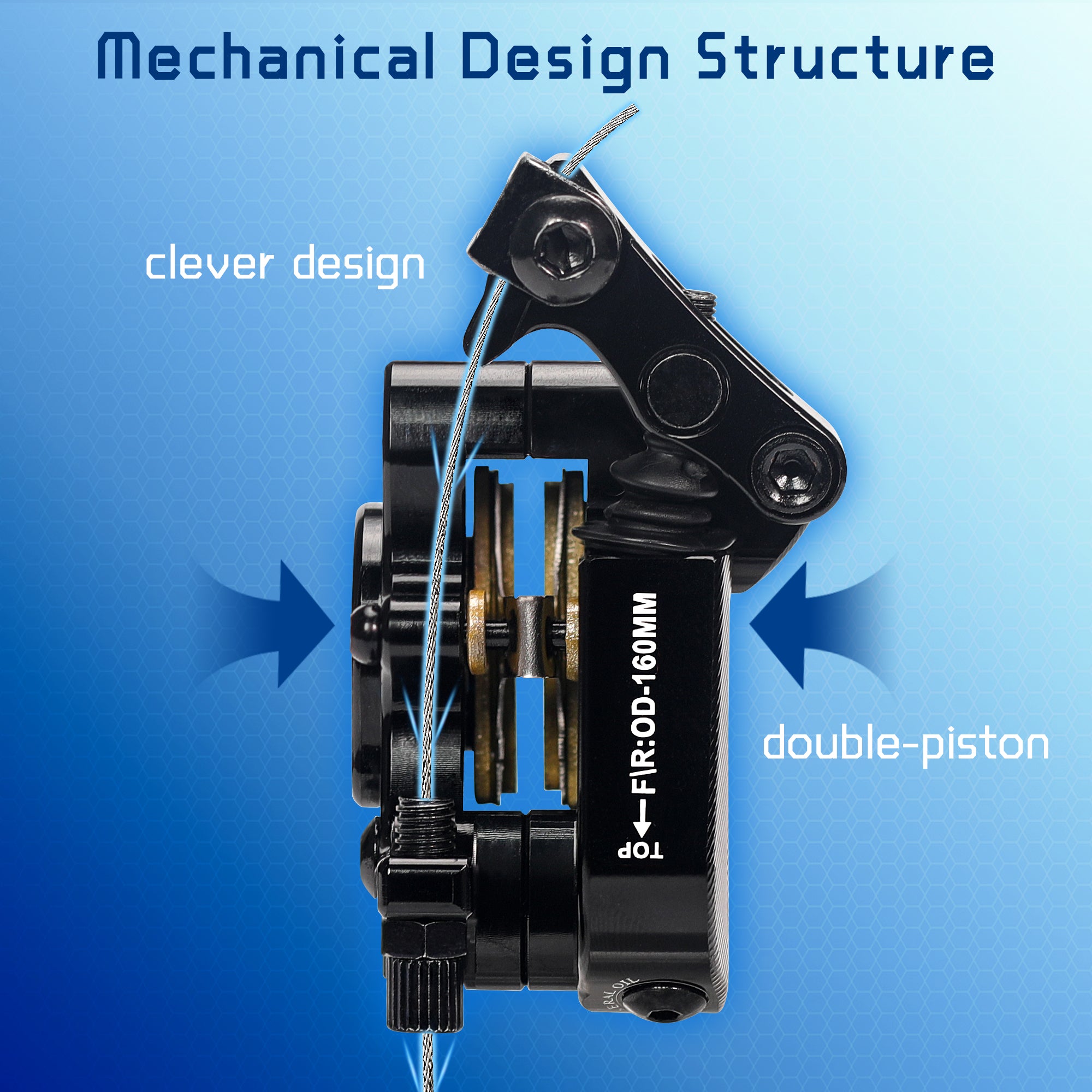 DYISLAND XT-8 Seilzugbetätigtes Hydraulisches Scheibenbremsen-Kit für Rennräder 