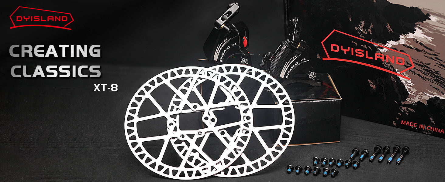 DYISLAND XT-8 Cable Actuated Road Bicycle Hydraulic Disc Brakes