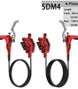 DYISLAND SDM4 Four-Piston Mountain Bike Hydraulic Disc Brake Set – 【2026 NEW】