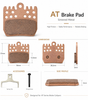 DYISLAND AT Sintered Metal Brake Pads 2 Pairs — Custom-Designed for ATE4 4-Piston E-Bike Brakes