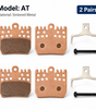 DYISLAND AT Sintered Metal Brake Pads 2 Pairs — Custom-Designed for ATE4 4-Piston E-Bike Brakes