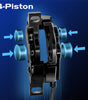 DYISLAND LD4X-300 4-Pistons Hydraulic Disc Brake Set  for E-Bike