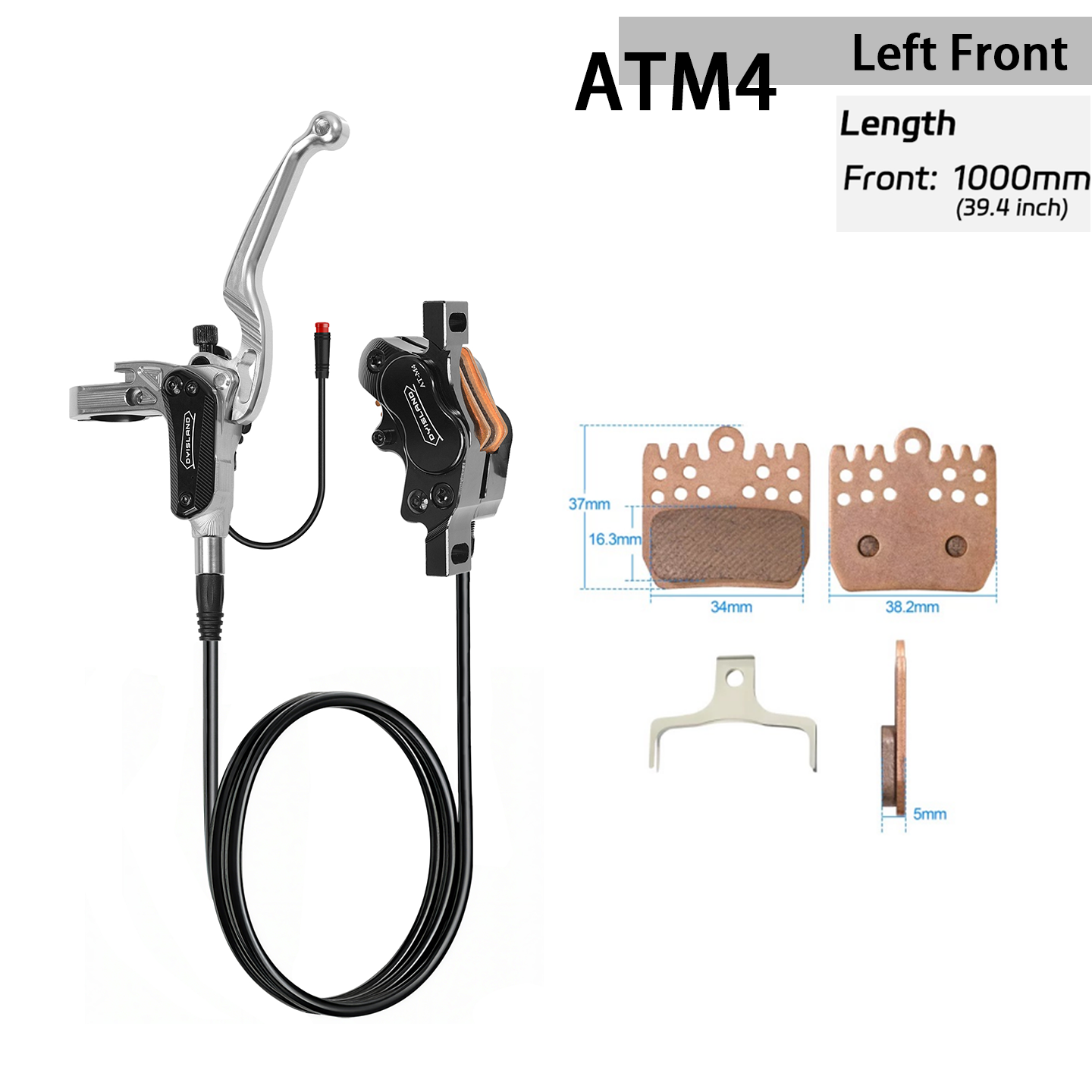 DYISLAND  ATE4  Four-Piston Electric Bicycle Brake Kit  - 【 2026 NEW 】